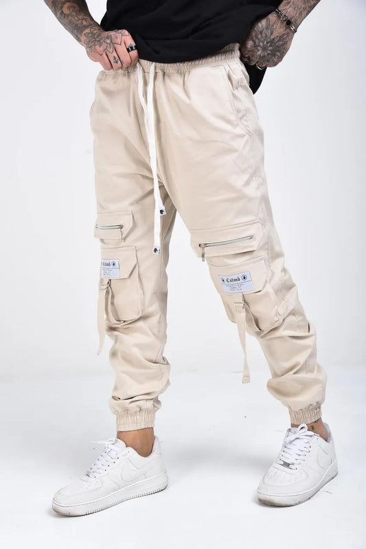 Calça Cargo Pocket - Bege - Calmô